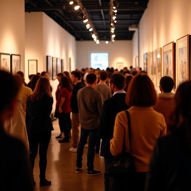 Inauguración de exposición de arte